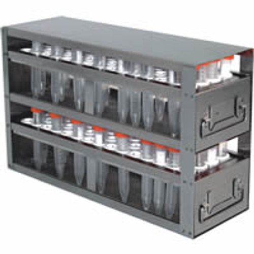 [A-FR-50-102] stainless steel laboratory freezer rack with drawer for 50ml centrifuge tubes