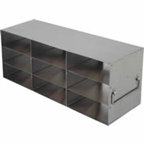 [FR-2-12-100] laboratory freezer rack for 100 place hinged lid plastic cryo boxes 