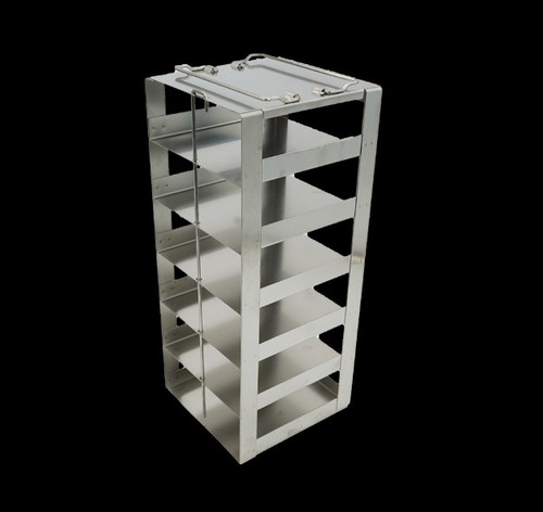 [FR-A-CH-2-6] stainless steel laboratory vertical freezer rack for chest freezer 2 boxes 